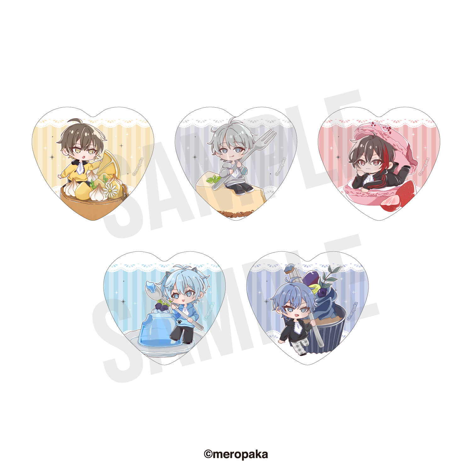めろんぱーかー】 ハート缶バッジ(ランダム10種) – animeshi めろんぱーかー】 ハート缶バッジ(ランダム10種) – animeshi