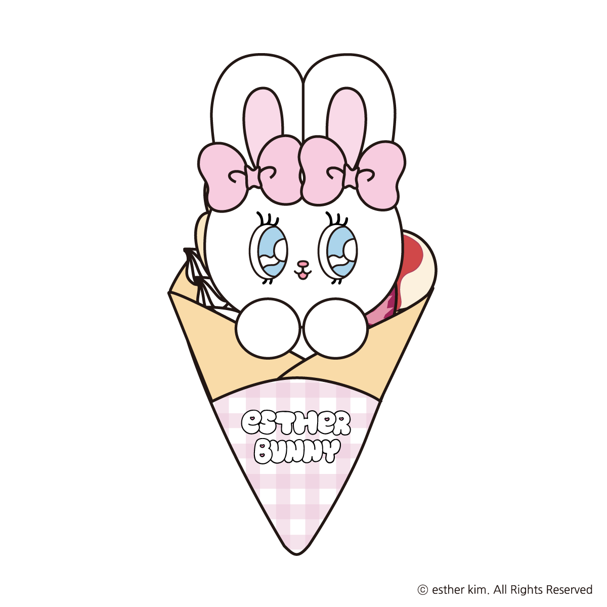 ✨新品✨エスターバニー ぬいぐるみ M リボンバニー クリームバニー Esther Bunny マスコット｜むにゅぐるみパティオ公式サイト