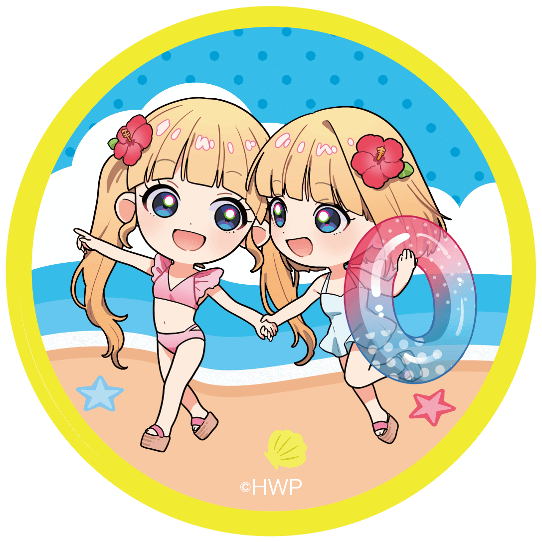 mona】 アクリルコースター（mona&sena）（モゲラッタイラスト