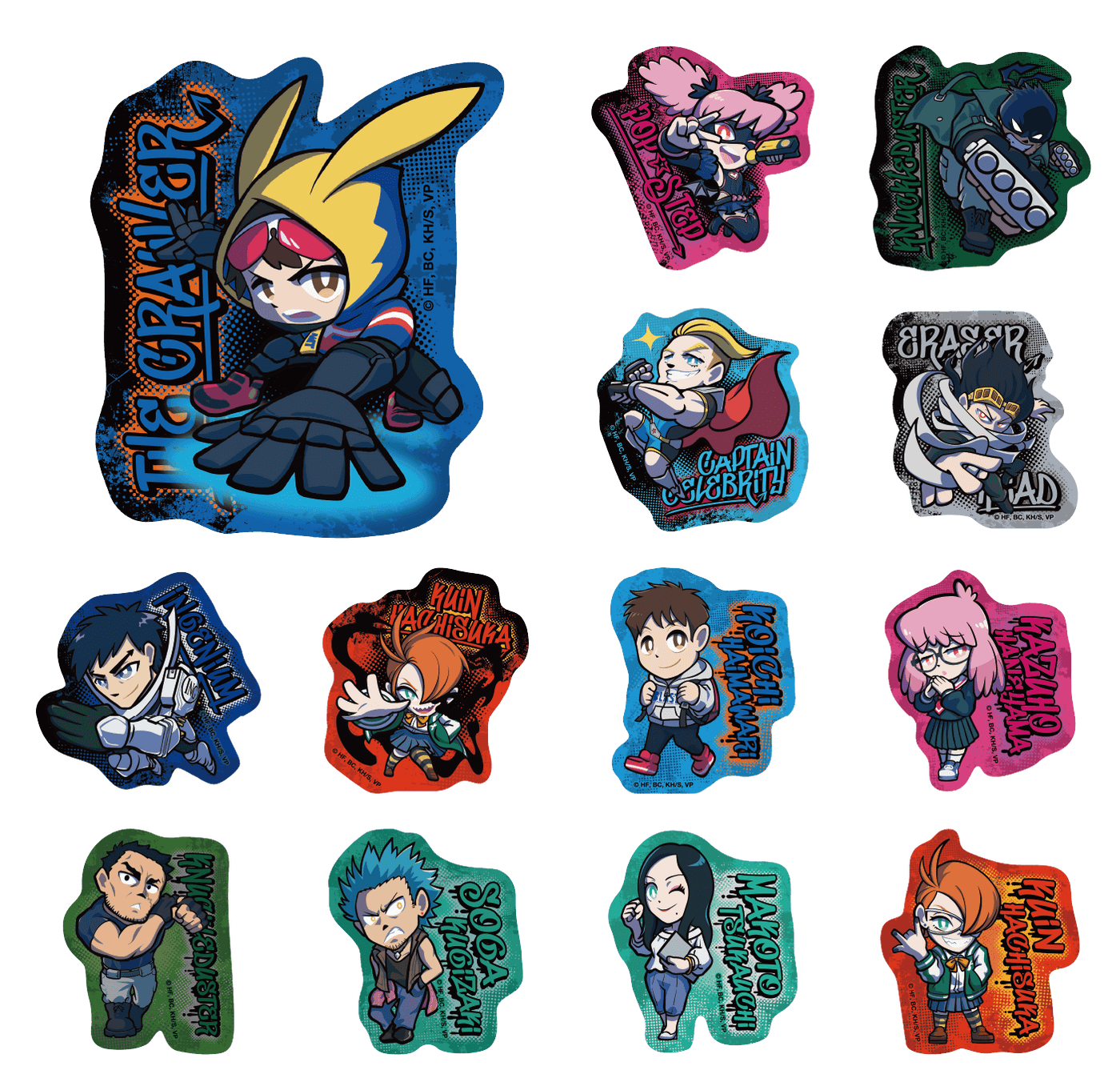 【ヴィジランテ -僕のヒーローアカデミア ILLEGALS-】 トレーディング ダイカットスマホステッカー