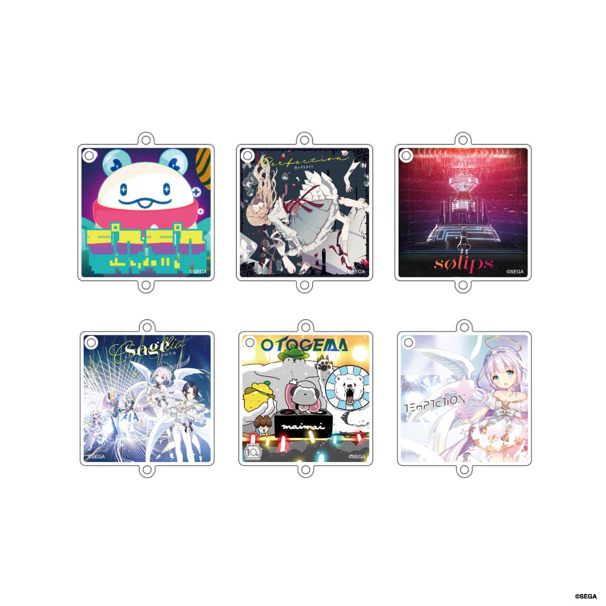 【maimaiでらっくす】 ランダムＣＤ２連アクリルキーホルダー（全６種）