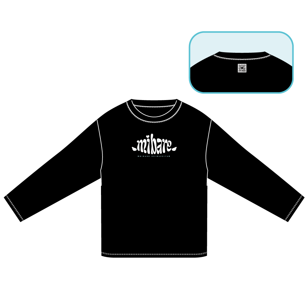 【天羽しろっぷ】 身バレロングTシャツ（黒）