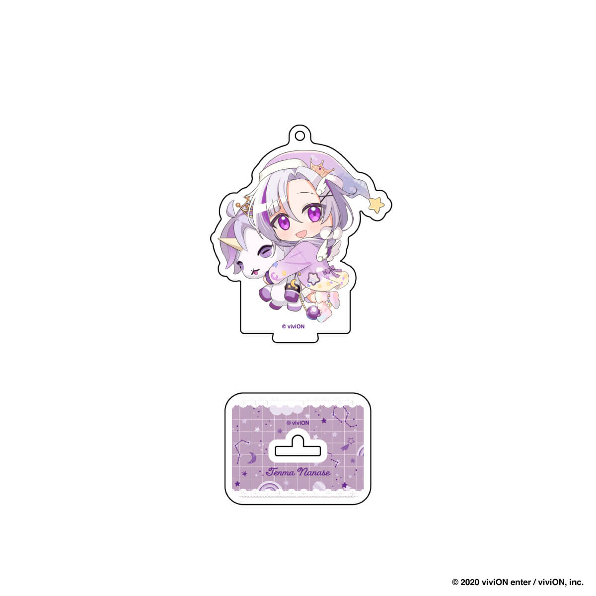 【クロケスタ】 アクリルスタンドキーホルダー（天馬七星）（デフォルメイラスト）（パジャマとぬいぐるみ　Ｖｅｒ．）