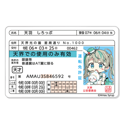 【天羽しろっぷ】 トレーディング身バレアクリルカード