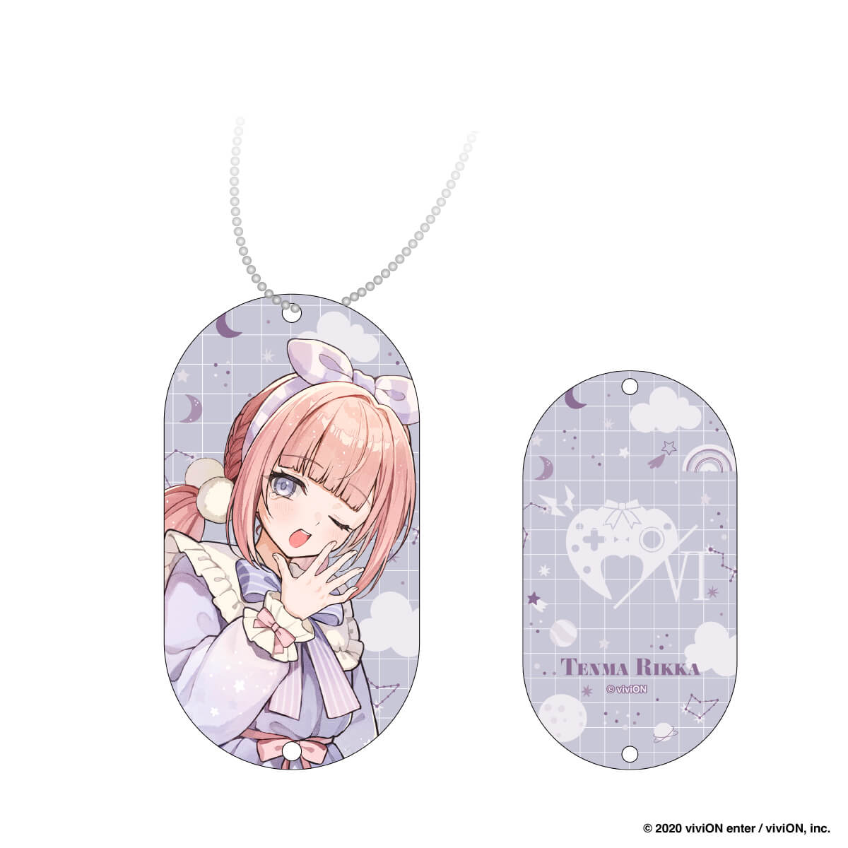 【クロケスタ】 アクリルキーホルダー（天馬六華）（等身イラスト）（パジャマ　Ｖｅｒ．）