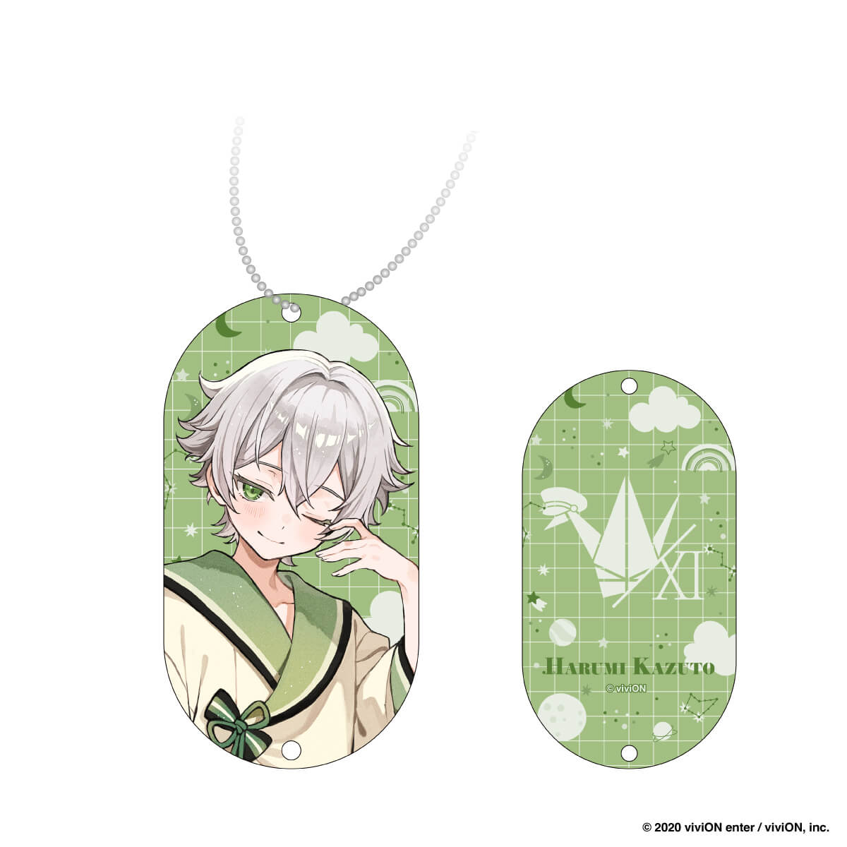 【クロケスタ】 アクリルキーホルダー（春海一十）（等身イラスト）（パジャマ　Ｖｅｒ．）