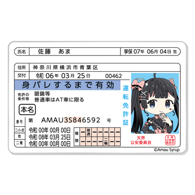 【天羽しろっぷ】 トレーディング身バレアクリルカード