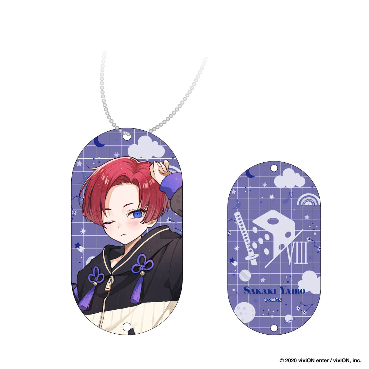 【クロケスタ】 アクリルキーホルダー（榊八色）（等身イラスト）（パジャマ　Ｖｅｒ．）