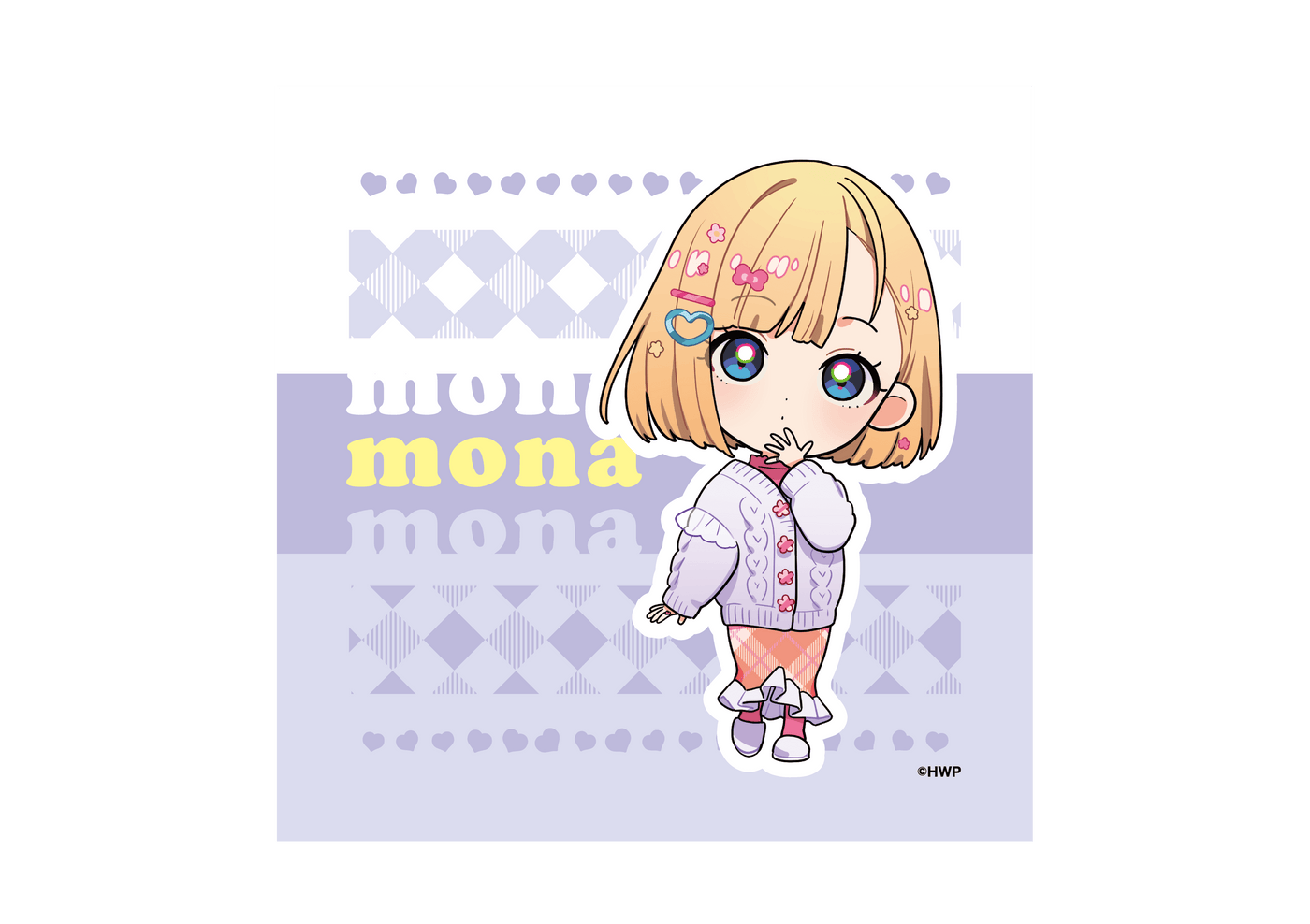 【mona】 マイクロファイバータオルA（mona）（モゲラッタイラスト）