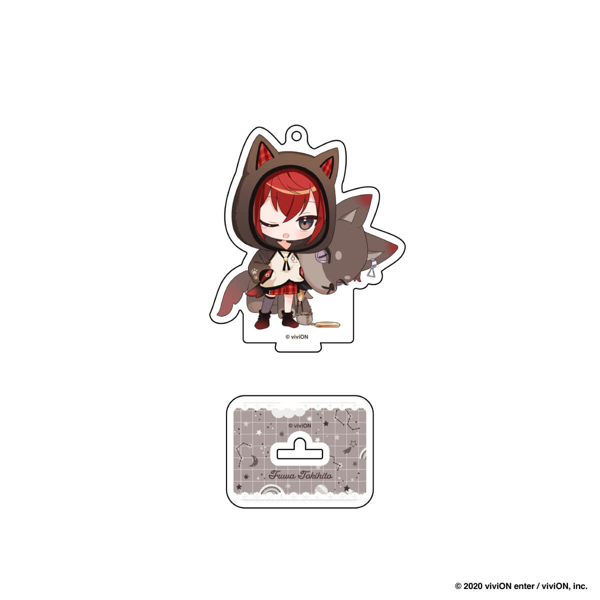 【クロケスタ】 アクリルスタンドキーホルダー（不破十紀人）（デフォルメイラスト）（パジャマとぬいぐるみ　Ｖｅｒ．）