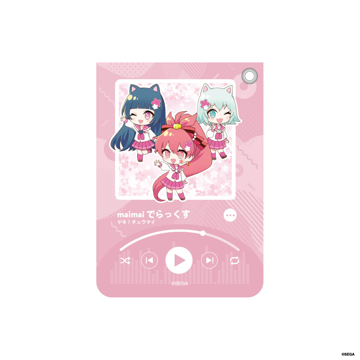 【maimaiでらっくす】 レザーパスケース（しゃま・みるく・乙姫）
