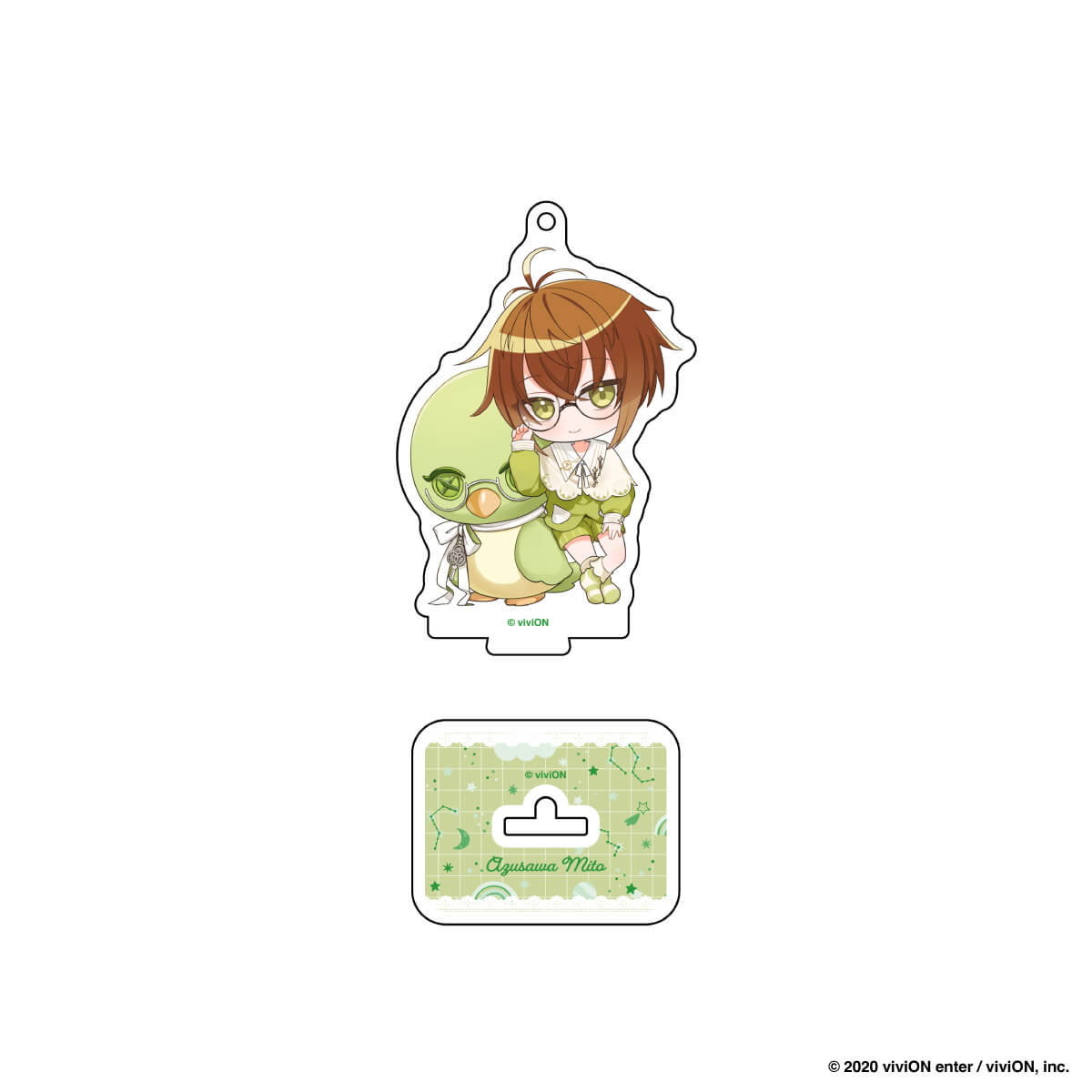 【クロケスタ】 アクリルスタンドキーホルダー（小豆沢三斗）（デフォルメイラスト）（パジャマとぬいぐるみ　Ｖｅｒ．）
