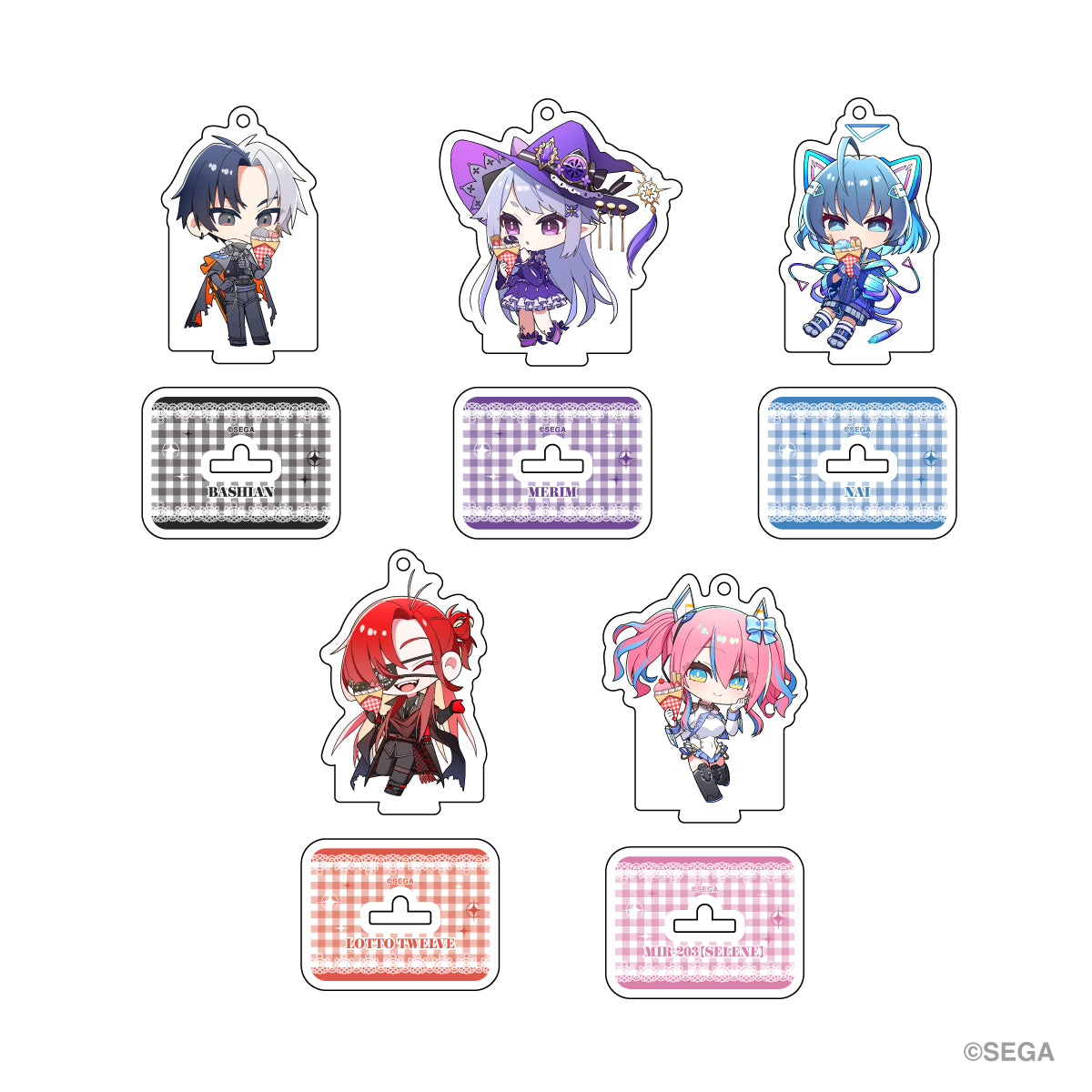 【『CHUNITHM』マリオンクレープコラボ】ランダムアクリルスタンドキーホルダー（全５種）単品