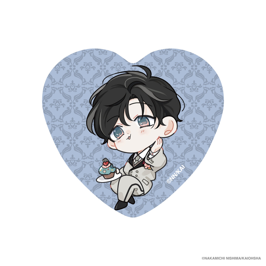 アムネシア シン ランダム ハート型缶バッジ 未使用 THE BEST ハート缶