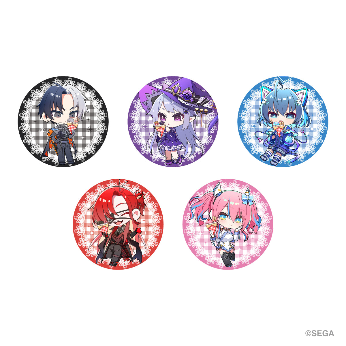 【『CHUNITHM』マリオンクレープコラボ】ランダム缶バッジ（全５種）単品