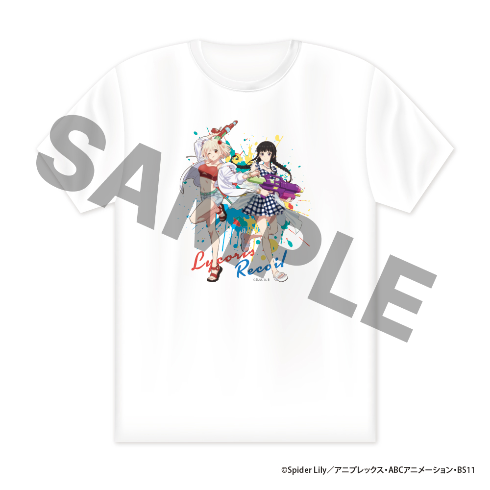 リコリス・リコイル　サマースプラッシュ　オリジナルTシャツ（千束&たきな）L