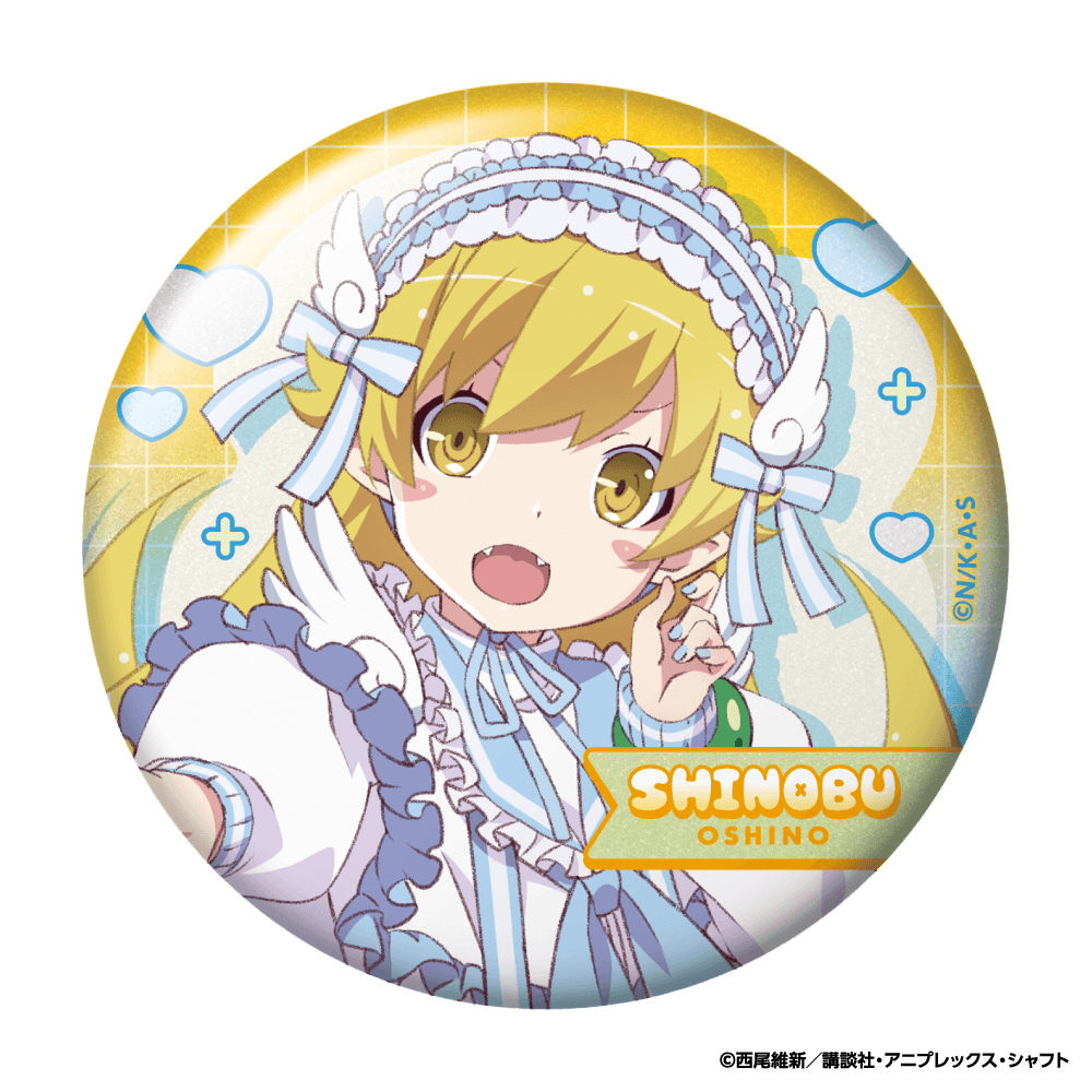 物語〉シリーズ トレーディング グリッター缶バッジ – animeshi