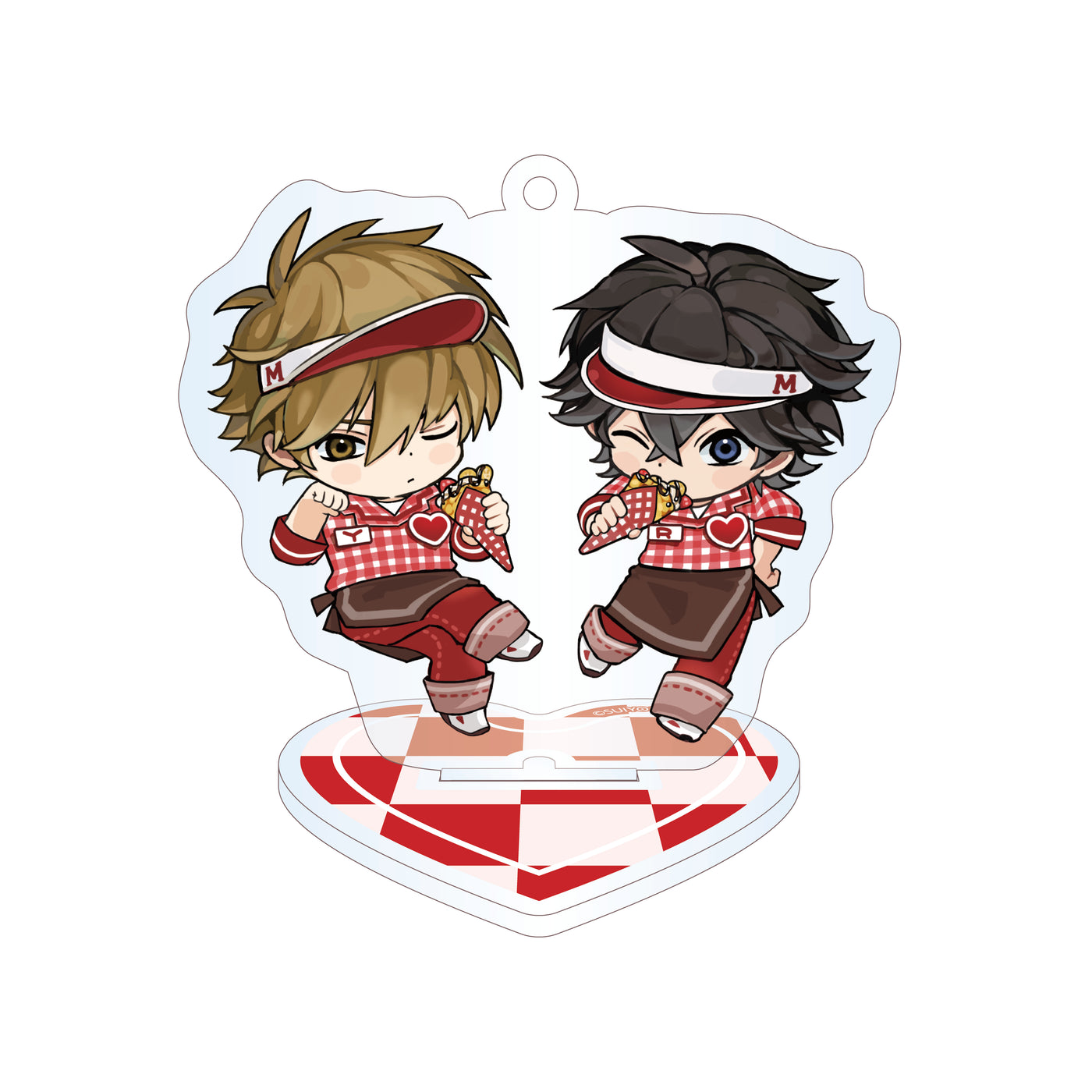 【『命懸けダミーロマンス』マリオンクレープコラボグッズ】ペアアクリルスタンドキーホルダー（全1種）