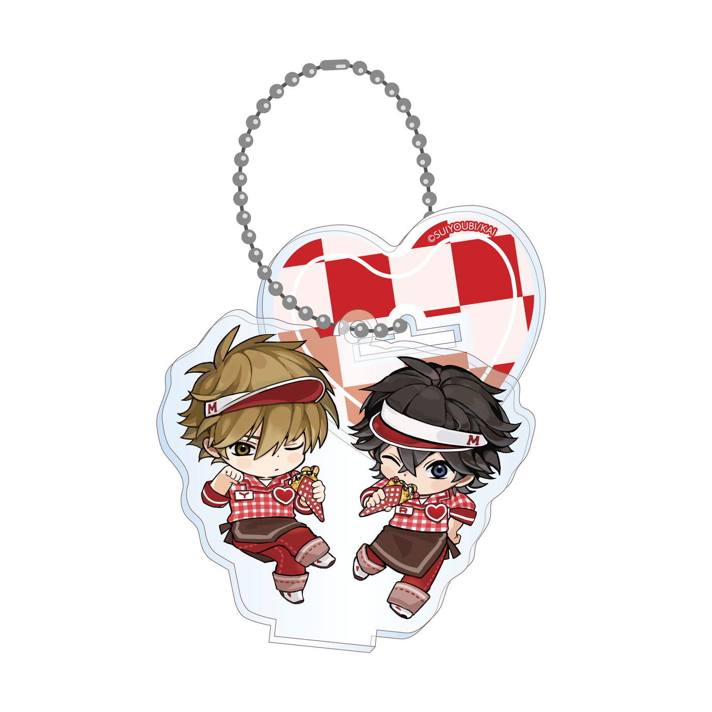 【『命懸けダミーロマンス』マリオンクレープコラボグッズ】ペアアクリルスタンドキーホルダー（全1種）